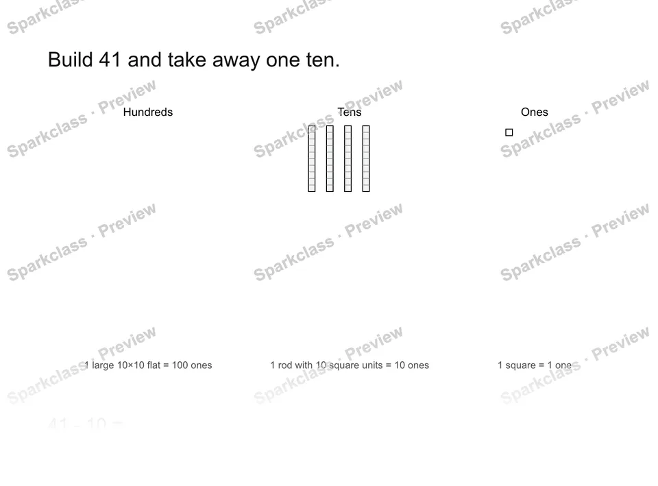 Reteach with blocks — page 1