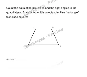 Classify quadrilaterals by properties — Grade 4 problem preview