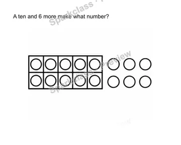 Compose 11-19 as ten and some ones — Kindergarten problem preview