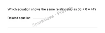 Explain an operation relationship — Grade 3 problem preview