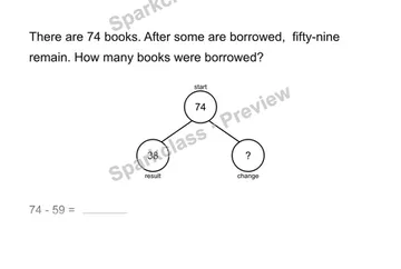 Find the unknown change — Grade 2 problem preview