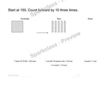 Count by tens — Grade 2 problem preview