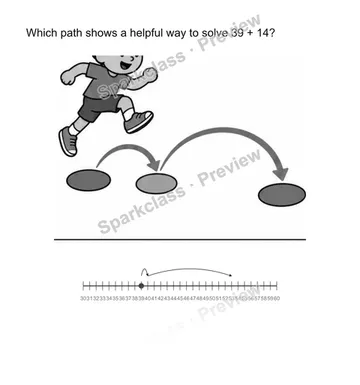 Choose a strategy — Grade 2 problem preview