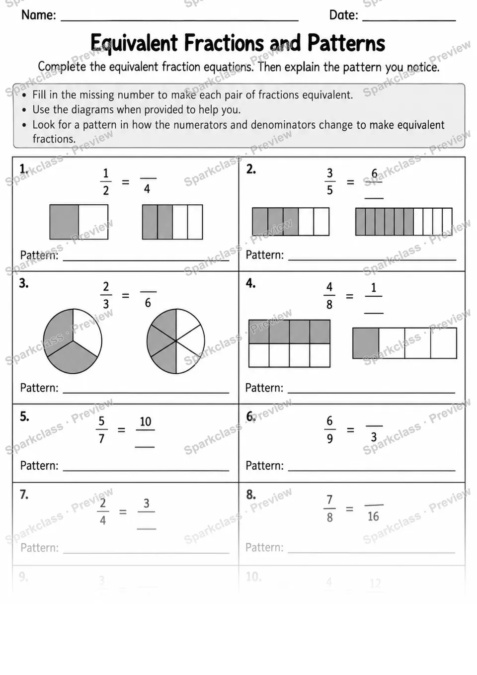 4.NF.A.1 · 1 Equivalent Fractions Variant 02 Lowcoverage — page 1