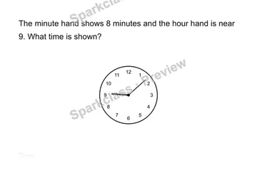 Read time to the minute — Grade 3 problem preview