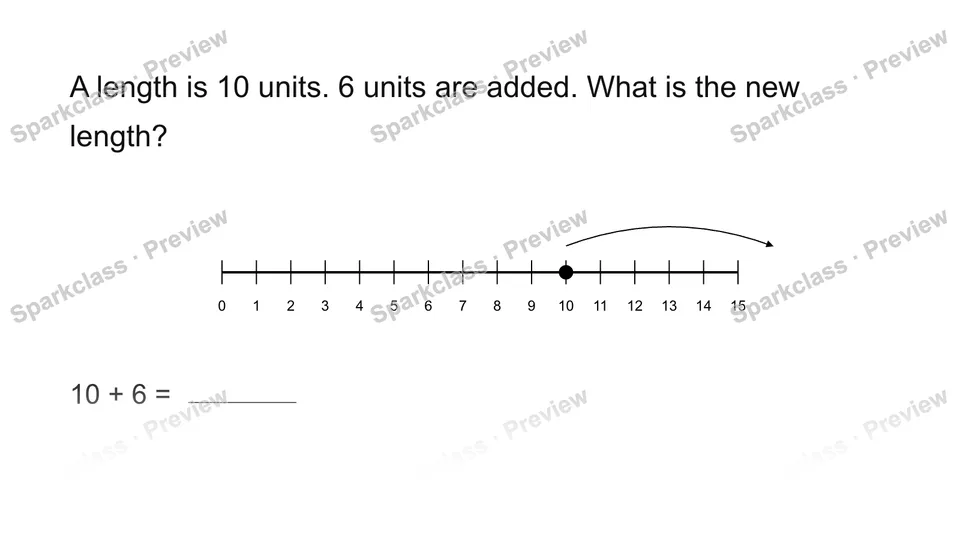 Use a length number line — page 1