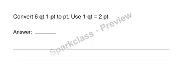 Convert measurement units — Grade 4 problem preview