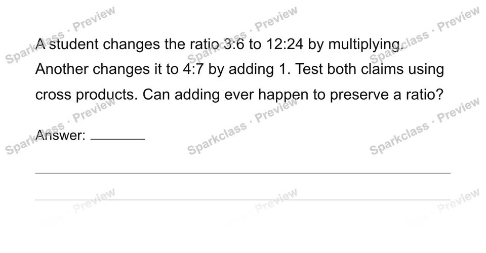 Equivalent ratios and tables — page 1
