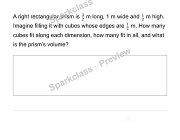 Use fractional edge lengths — Grade 6 problem preview