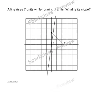 Interpret slope geometrically — Grade 8 problem preview