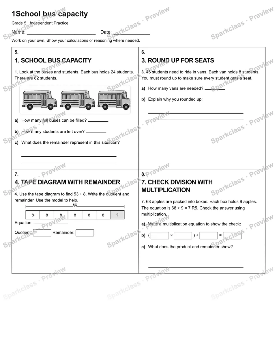 1School bus capacity — Independent Practice — page 2