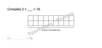 Use a known fact — Grade 3 problem preview