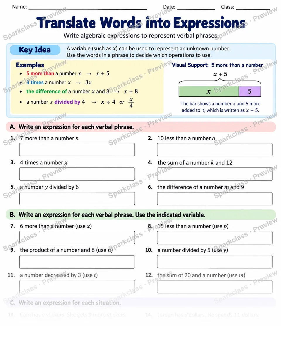 Expression Wording — page 1