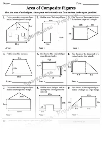 6.G.A.2 · 2 Area Polygons Variant 3 — Grade 6 worksheet preview