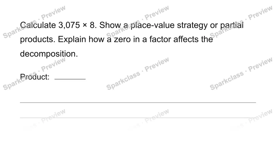 Multiply a four-digit number — page 1
