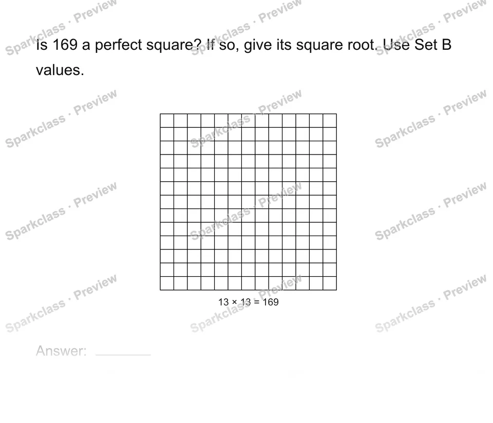 Identify perfect squares — page 1