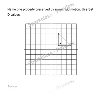 Identify invariant properties — Grade 8 problem preview