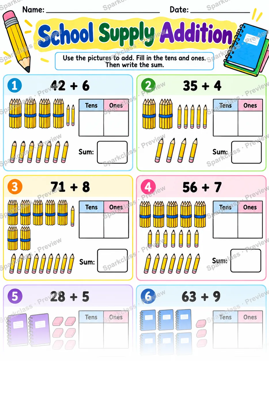 School Supply Addition — page 1