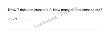 Show the difference — Grade 1 problem preview