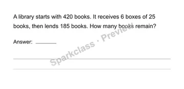 Solve a multi-step situation — Grade 4 problem preview