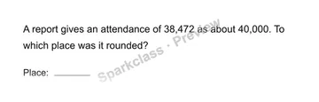 Reason about rounding — Grade 4 problem preview