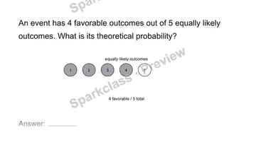Find theoretical probability — Grade 7 problem preview