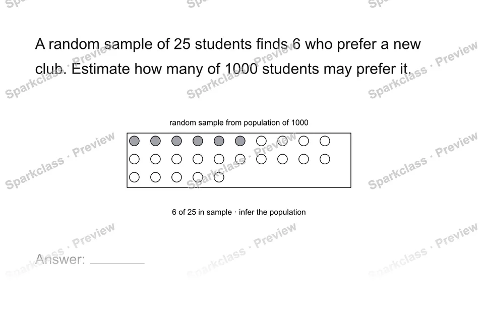 Use a sample to infer a population — page 1