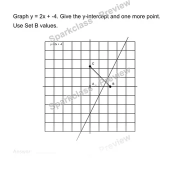 Graph a linear equation — Grade 8 problem preview