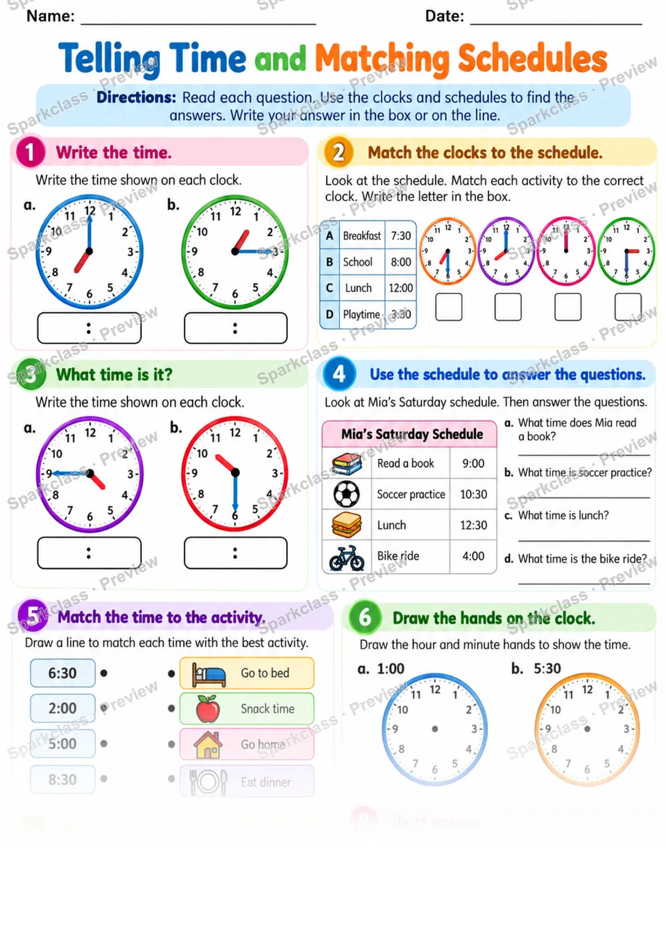 2.MD.C.7 · Time Review — page 1