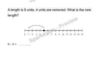 Use a length number line — Grade 2 problem preview