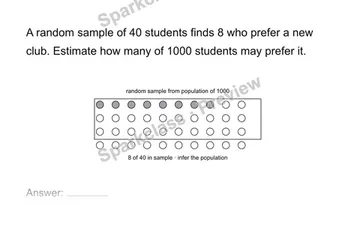 Use a sample to infer a population — Grade 7 problem preview