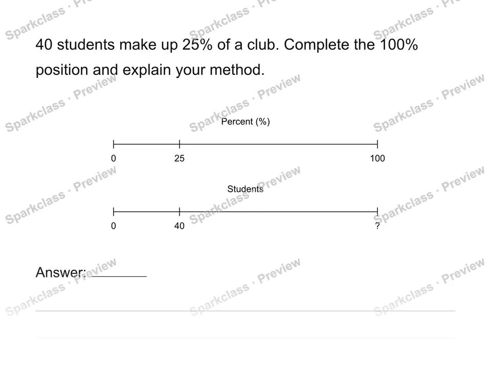 Find the whole from a percent — page 1