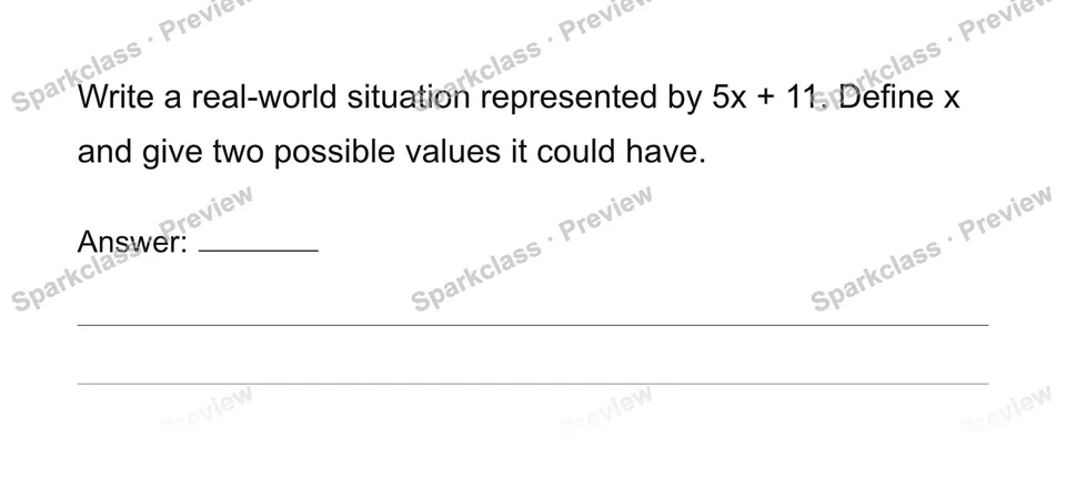 Use variables for unknowns and varying quantities — page 1