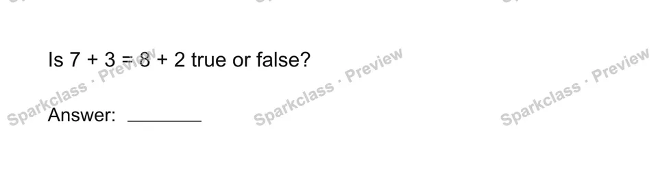 True or false — page 1