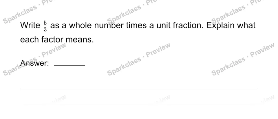 Express a fraction as unit-fraction multiples — page 1