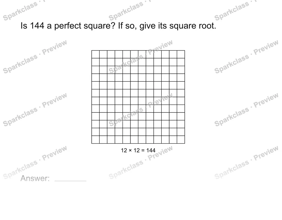 Identify perfect squares — page 1
