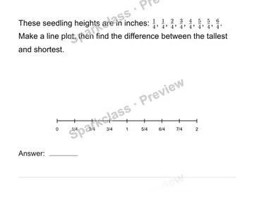 Use a new measurement dataset — Grade 4 problem preview