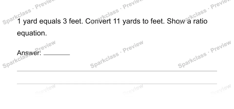 Convert measurement units with ratios — page 1