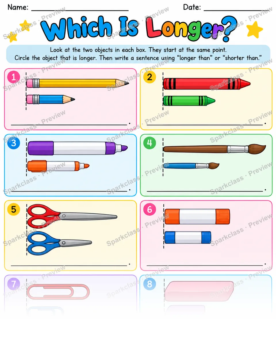 Which Is Longer — page 1