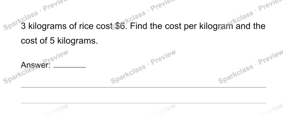 Unit prices and constant speed — page 1