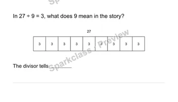 Explain the divisor — Grade 3 problem preview