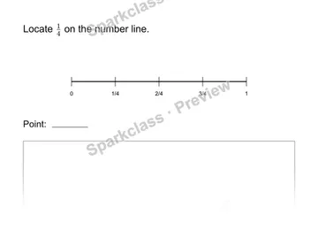 Locate a fraction — Grade 3 problem preview
