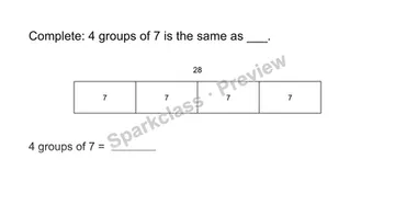 Explain the groups — Grade 3 problem preview