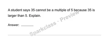 Recognize multiples — Grade 4 problem preview