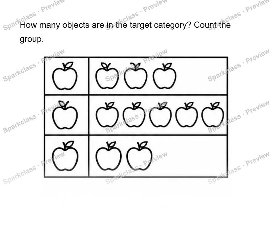 Count objects in categories — page 1