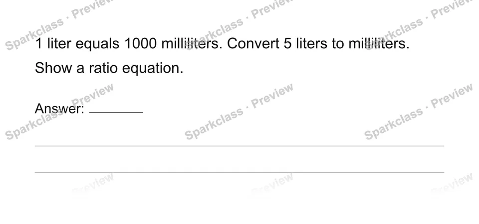 Convert measurement units with ratios — page 1