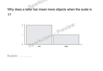 Explain a graph — Grade 1 problem preview