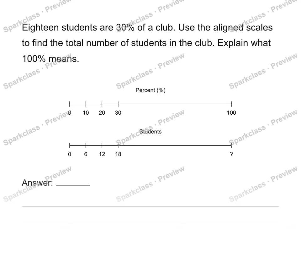 Find the whole from a percent — page 1