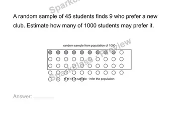 Use a sample to infer a population — Grade 7 problem preview
