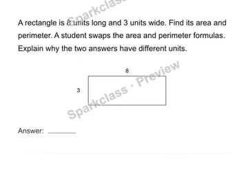 Use rectangle area and perimeter — Grade 4 problem preview